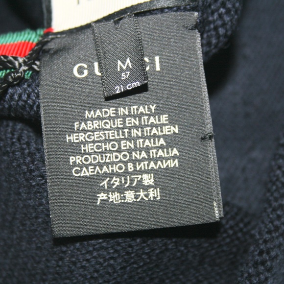 Gucci "Loved" Sequin Wool Web Beanie Hat - Picture 4 of 6